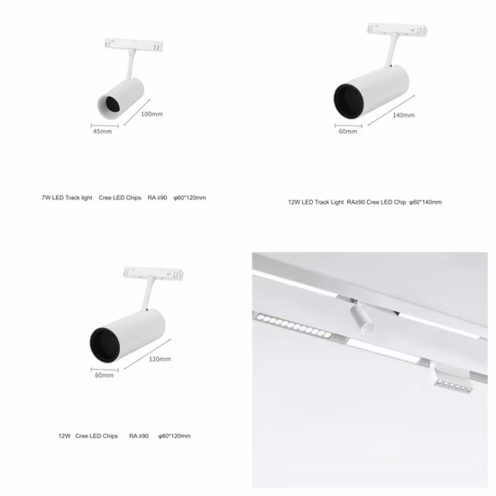 Système de rail léger magnétique sur rail LED intégré, éclairage sur rail magnétique, 48V LED