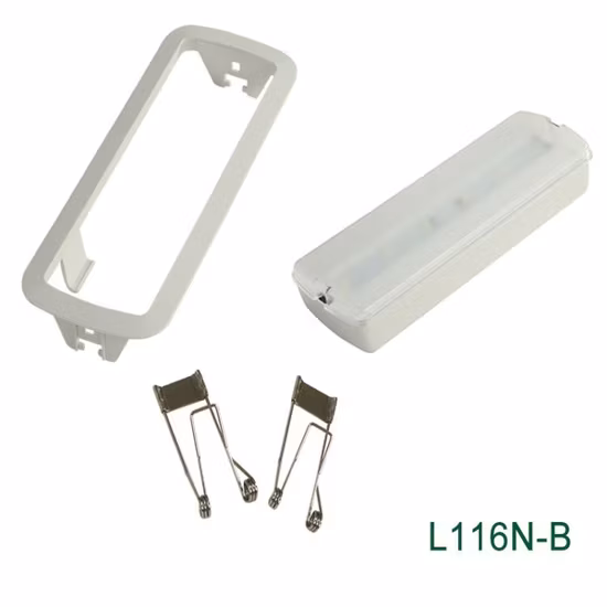 Lumière de secours LED rechargeable encastrée au plafond 3W, alimentée par batterie