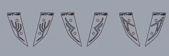 Accessoires de moto, pièces de carrosserie décoratives universelles, bande LED Flexible, lumière étanche pour YAMAHA Mt15